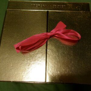 Victoria's Secret Hello Angel Heavenly Gift Set Gold Glitter Mirror Storage Box